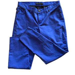 Rock & Republic Hamburg - Womens Size 12 Mid Rise Indigo Blue Denim Blue Jeans